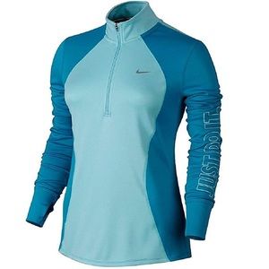 Nike Turquoise Dri-fit Quarter Zip